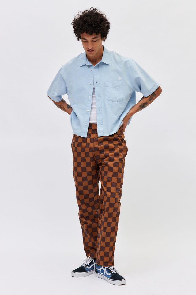 Cookman Checkerboard Wide Chef Pant Urban Outfitters