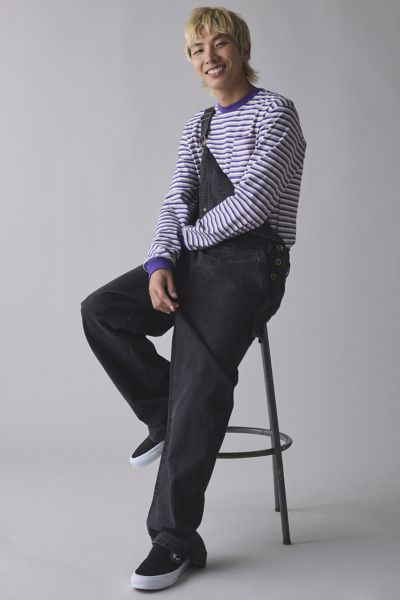 BDG NITRO BAGGY OVERALL IN CHARCOAL, MEN'S AT URBAN OUTFITTERS 
