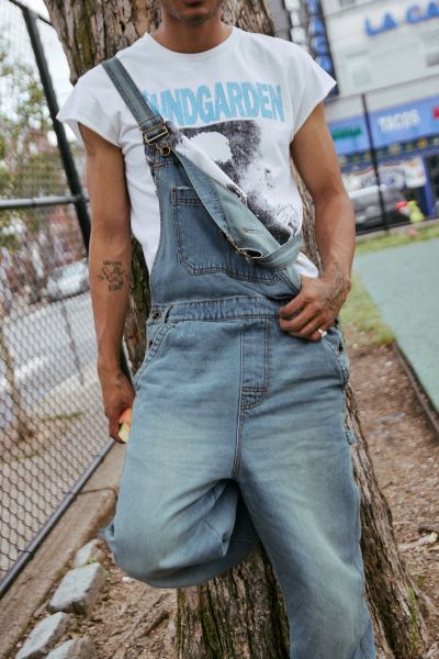 BDG Nitro Baggy Pinstripe Denim Utility Overall | Urban