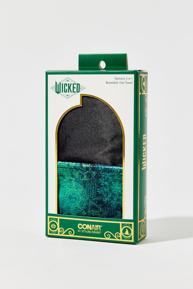 Conair X Wicked 2-In-1 Reversible Satin Hair Wrap & Microfiber Towel #1