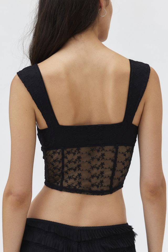 Kimchi Blue Stacia Embroidered Mesh Tank Top #3