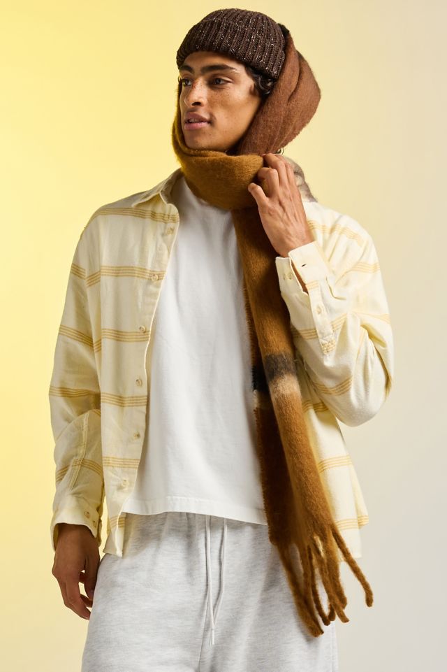 Longue écharpe rayée tissée #2