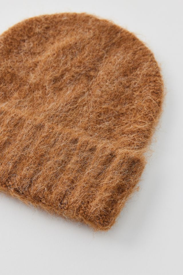 Tuque en tricot câblé brossé #2