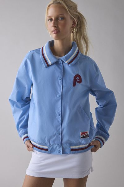 NEW ERA MLB G1 1935 VARSITY JACKET IN PHILADELPHIA PHILLIES, WOMEN'S AT URBAN OUTFITTERS 