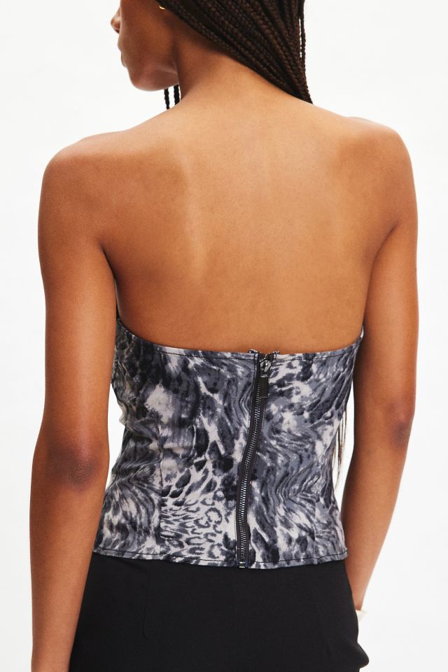 Silence + Noise Jessa Printed Tube Top #3