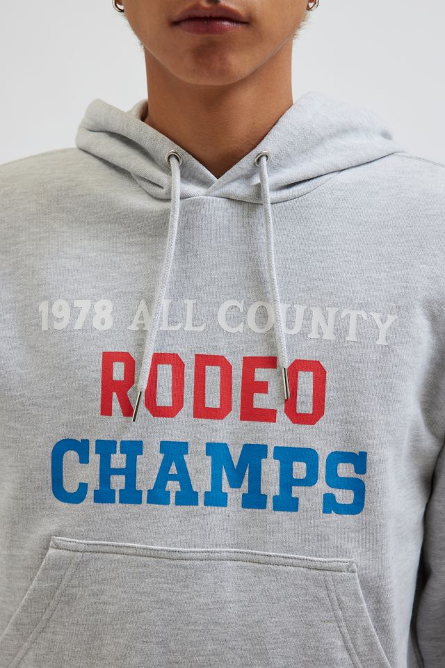 BDG Bonfire Rodeo Champs Graphic Print Cropped Hoodie Sweatshirt #3