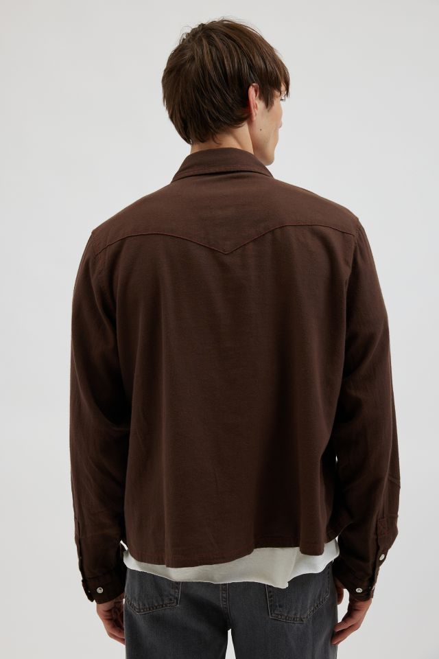 BDG Western Cropped Long Sleeve Shirt #2