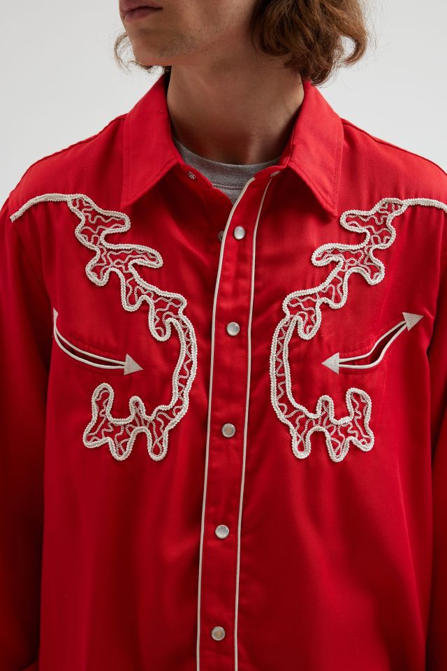 BDG Embellished Western Long Sleeve Button-Down Shirt #4