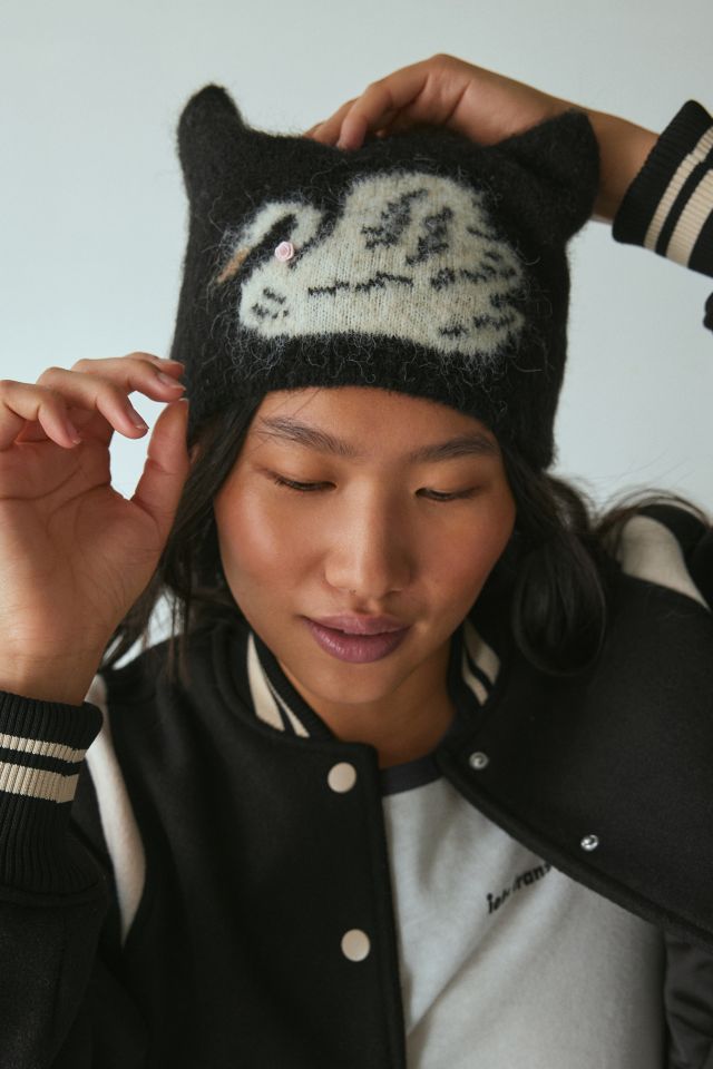 Mylo Swan Fuzzy Beanie | Urban Outfitters