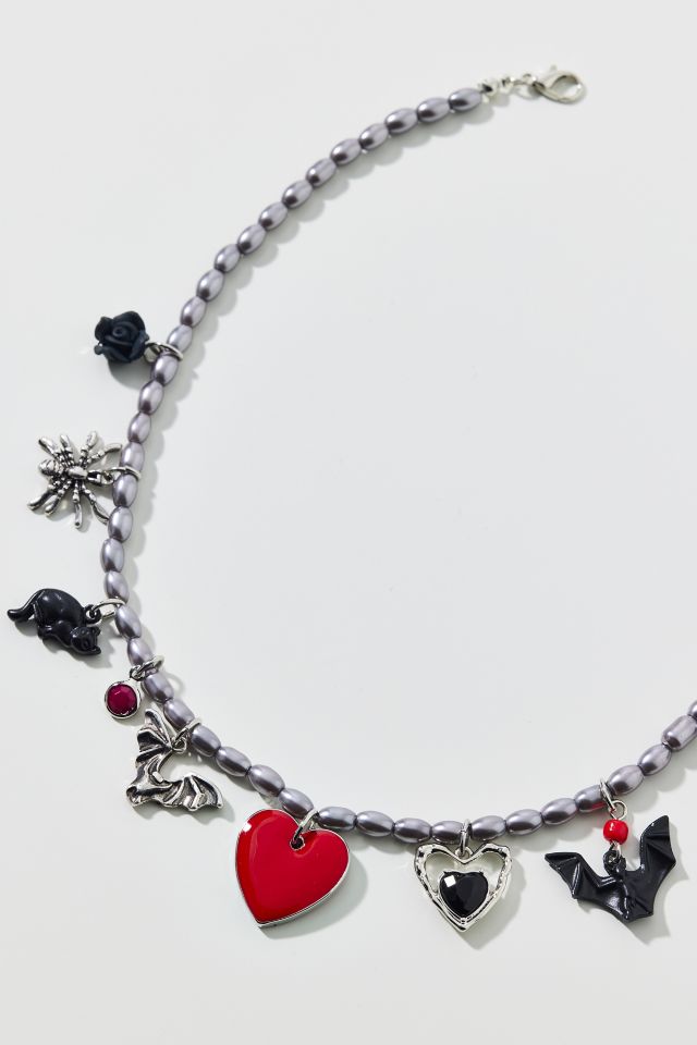 Lilith Pearl Charm Necklace #1
