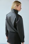 Silence + Noise Chloe Faux Leather Bomber Jacket