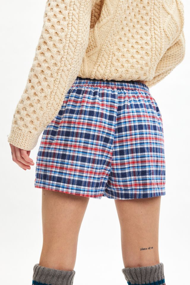 ReMADE By UO Remnants Made In LA Flannel Button Front Boxer Short #1