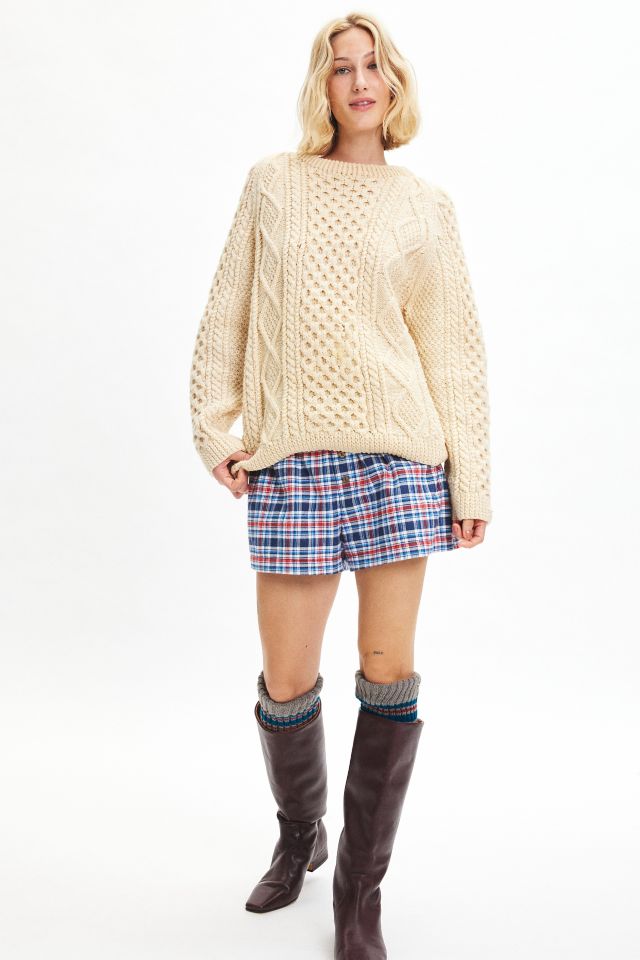 ReMADE By UO Remnants Made In LA Flannel Button Front Boxer Short #2