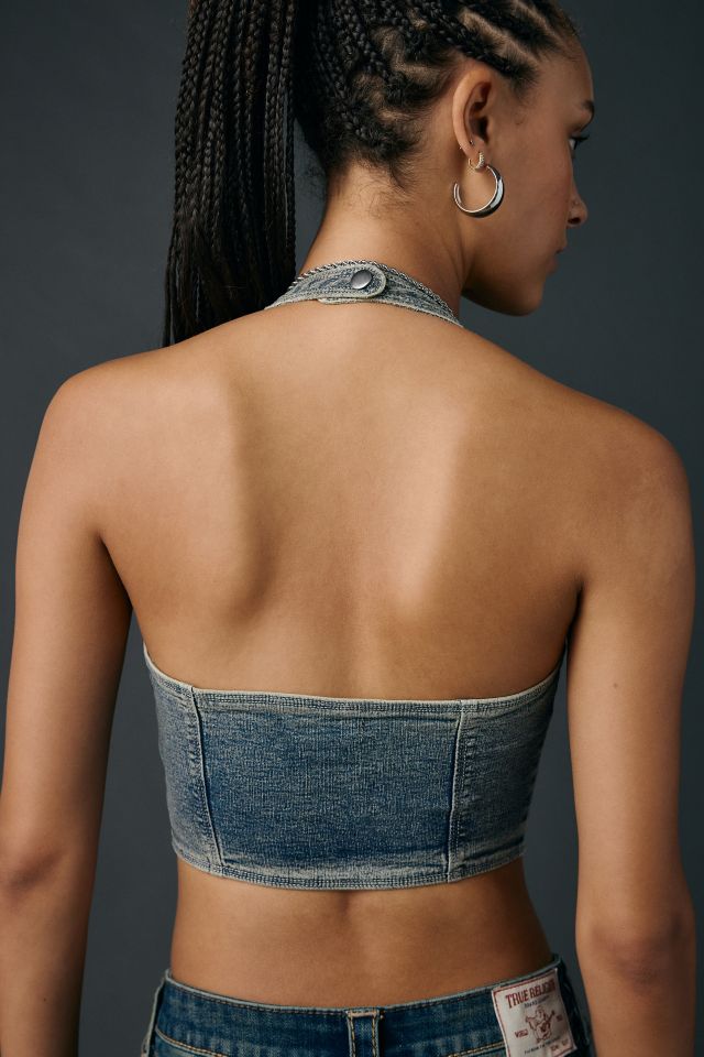 Silence + Noise Esme Cropped Halter Vest Top #3