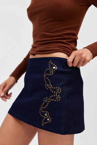 ミニスカート ILLIGO Studded Low Mini Skirt 5BMR0227 ☆ILLIGO☆ Studded low mini skirt 2colors 【送料0/関税0