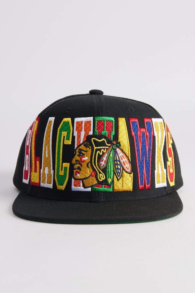 Mitchell & Ness NHL Chicago Blackhawks Varsity Bust Snapback Hat #1