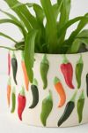 Chili Pepper Icon Ceramic Planter