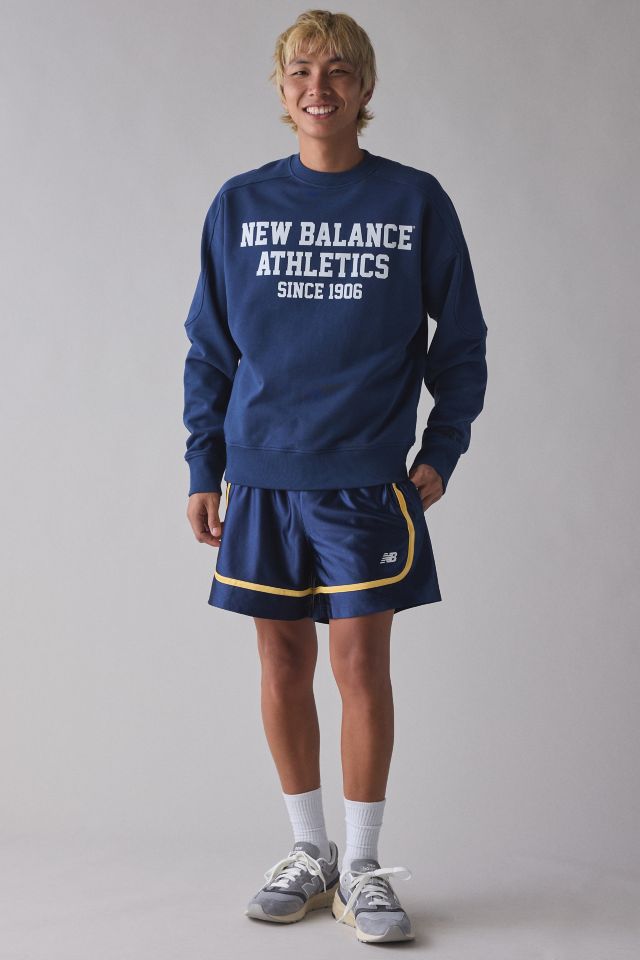New Balance Varsity Logo French Terry Crew Neck Sweatshirt #2