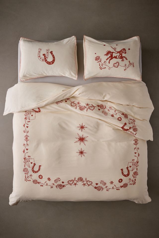 Embroidered Rodeo Duvet Cover #1