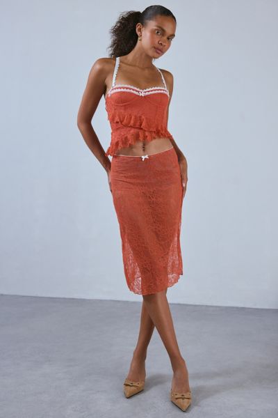 Out From Under X Wild Lovers Tanya Sheer Lace Slip Skirt Product Page