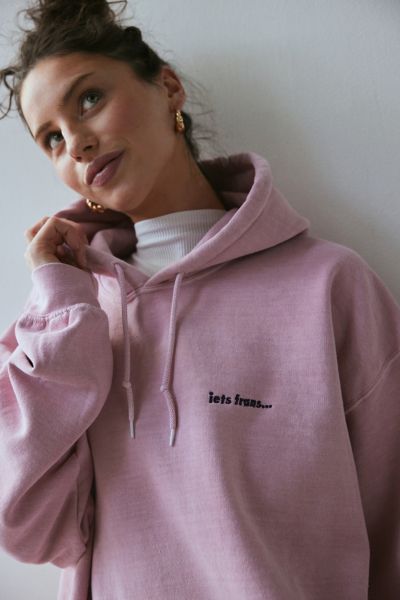 Iets Frans . Essential Pullover Hoodie Sweatshirt In Pink At Urban Outfitters In Pink