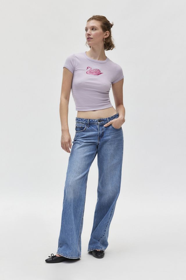 Kimchi Blue Swan Too Perfect Baby Tee #1