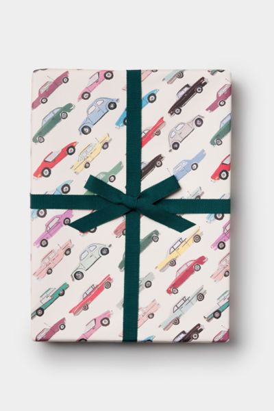 Red Cap Cars Wrapping Paper