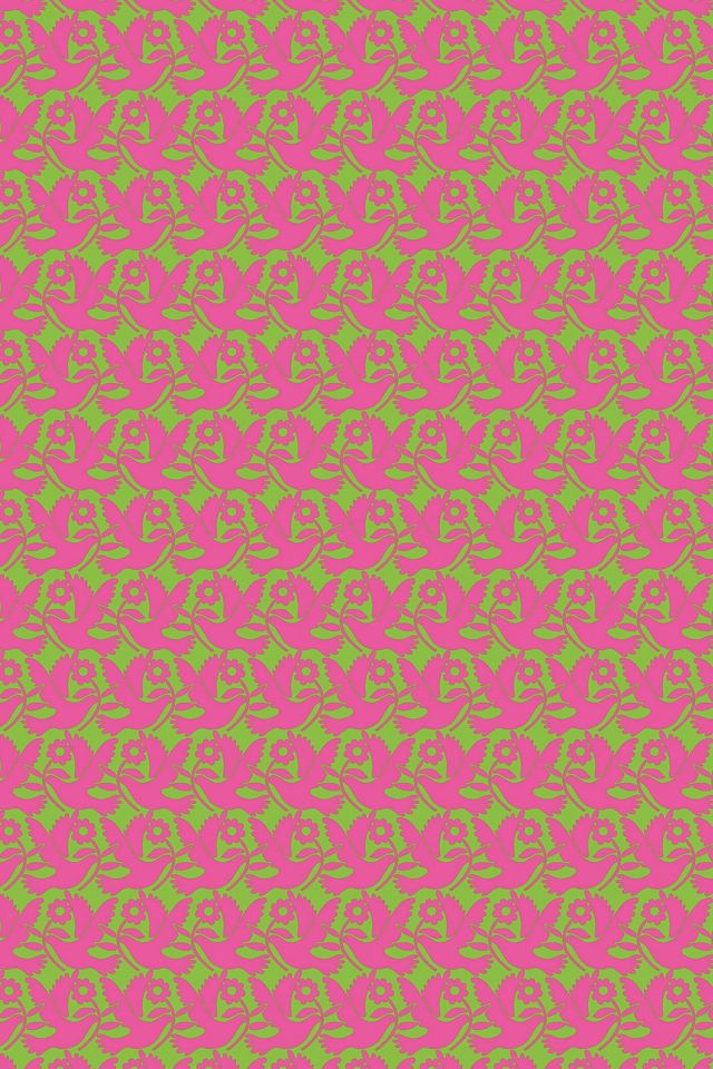 Red Cap Neon Doves Holiday Wrapping Paper #1