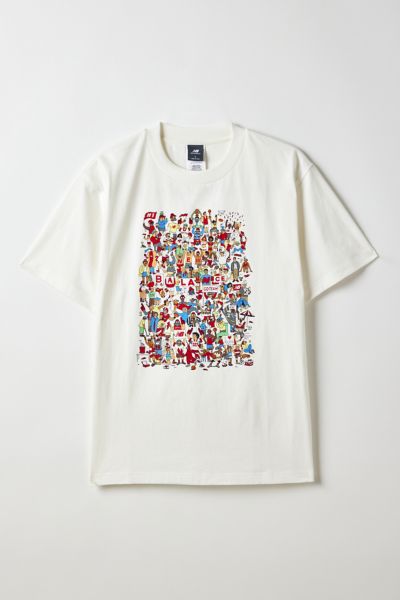 NEW BALANCE PREP RALLY GRAPHIC TEE IN SEA SALT, MEN'S AT URBAN OUTFITTERS 