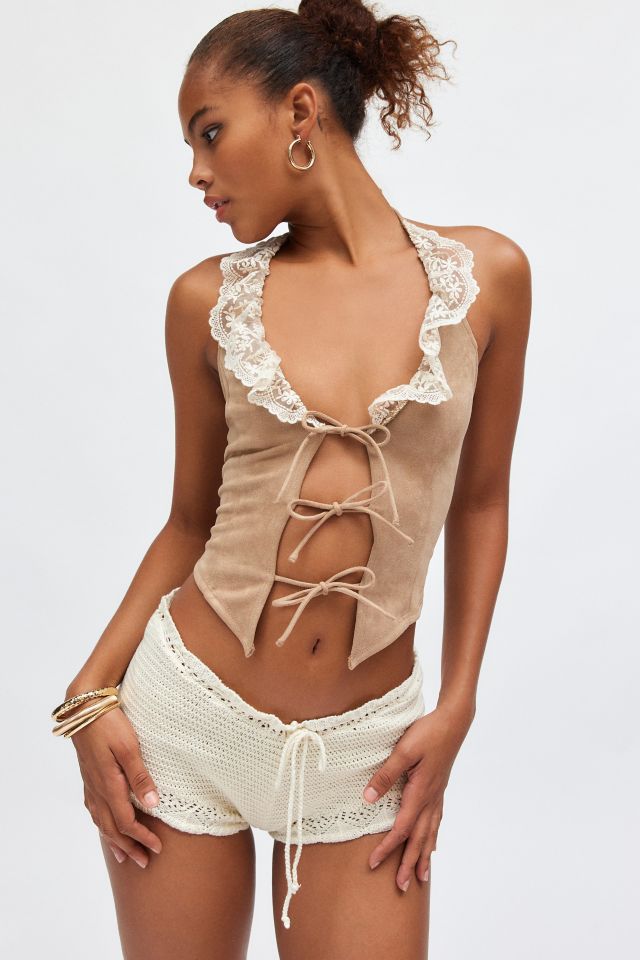 Ecote Colt Tie Front Vest Top #3