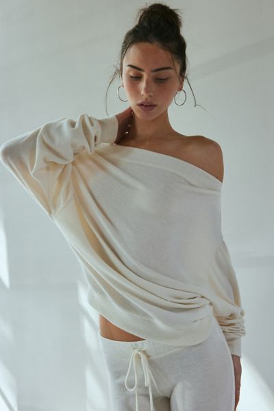 トップス POPPY RIBBON HOOD CARDIGAN Out From Under Poppy Ribbed Knit Hooded Cardigan | Urban