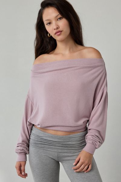 Out From Under Clarity Cozy Knit Off-The-Shoulder Top Product Page