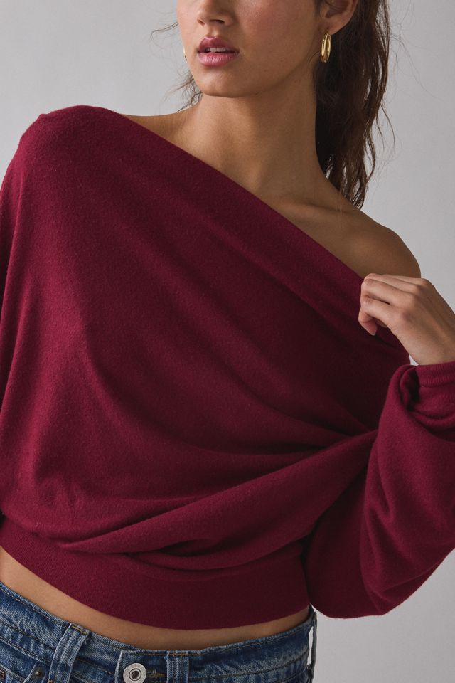 Out From Under Clarity Cozy Knit Off-The-Shoulder Top #1