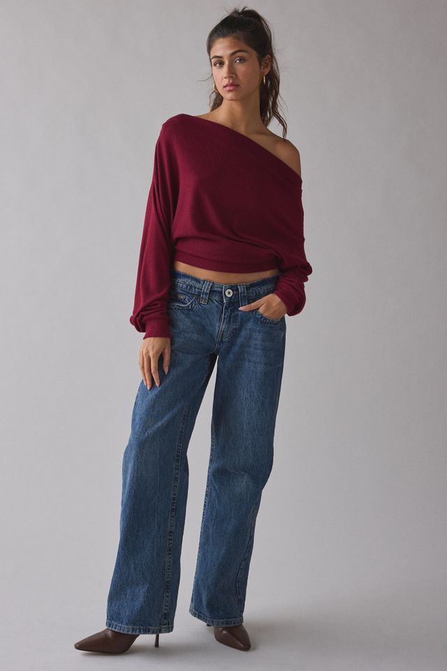 Out From Under Clarity Cozy Knit Off-The-Shoulder Top