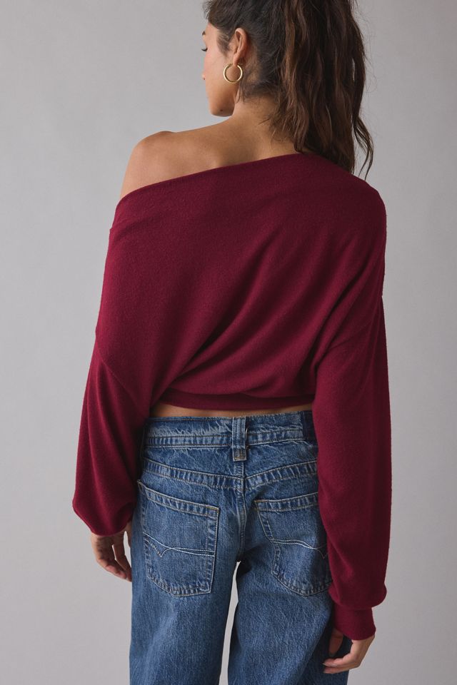 Out From Under Clarity Cozy Knit Off-The-Shoulder Top #3