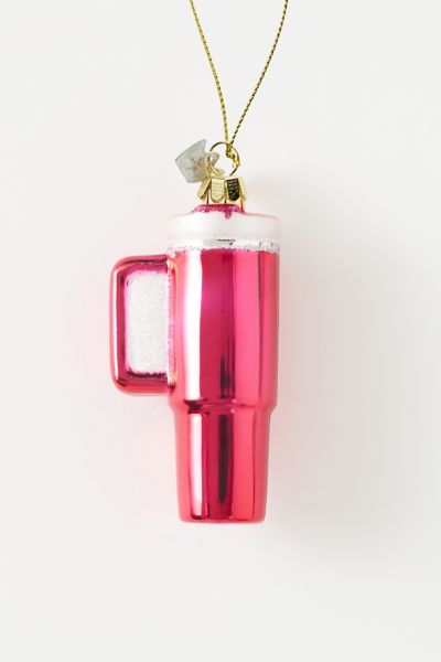 Pink Kringle Tumbler Cup Ornament