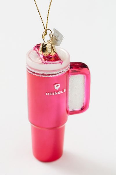 Pink Kringle Tumbler Cup Ornament