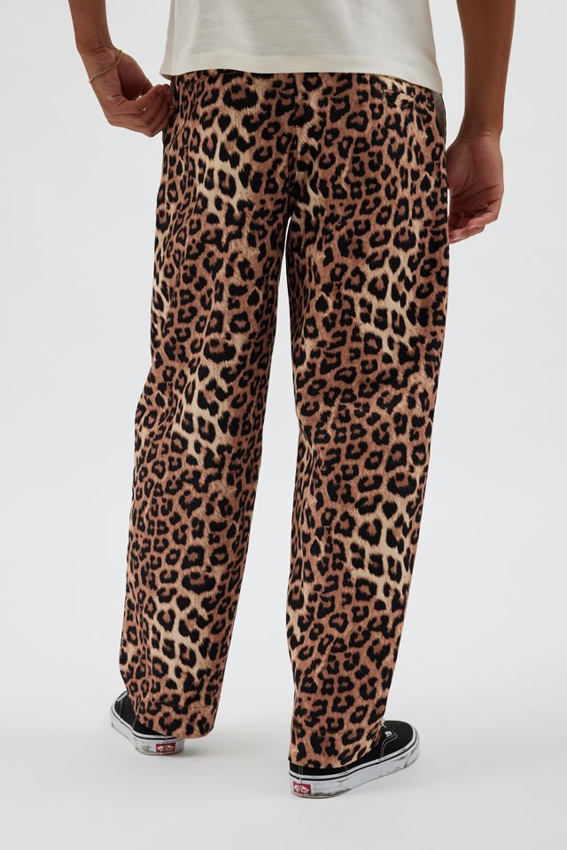 UO Turbo Leopard Print Baggy Skate Chino Pant | Urban Outfitters