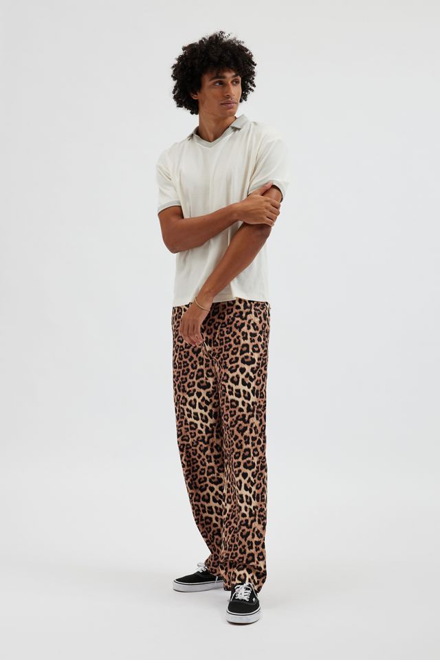 UO Turbo Leopard Print Baggy Skate Chino Pant | Urban Outfitters