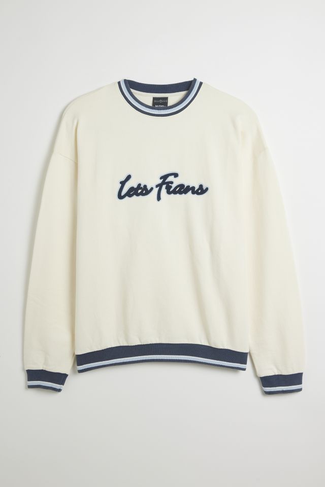 iets frans… Logo Script Tipped Crew Neck Sweatshirt