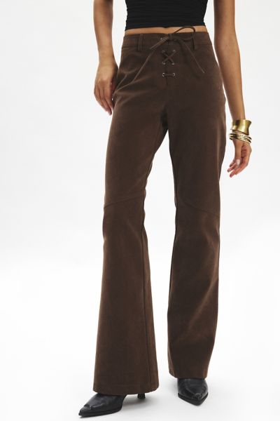 Ecote Norma Faux Suede Pull-On Bootcut Pant