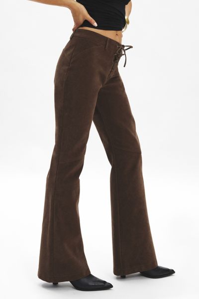 Ecote Norma Faux Suede Pull-On Bootcut Pant