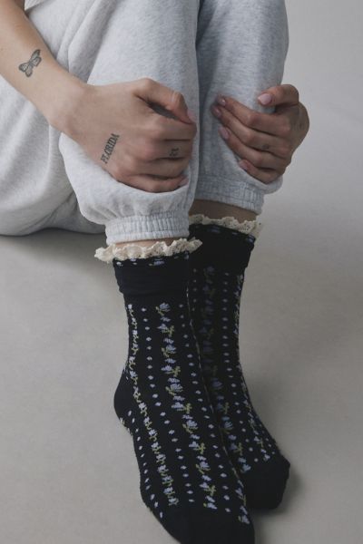 Chaussette Pliée à Volants Imprimée