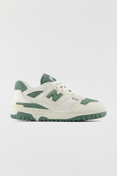 New Balance Women's 550 Sneaker In Sea Salt With Dark Juniper, Women's At Urban Outfitters In Sea Salt/dark Juniper