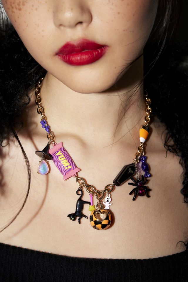 ★Betsey Johnson★ハロウィン新作★GHOUL FRIENDS★ネックレス Betsey Johnson Ghoul Friends Halloween Charm Necklace