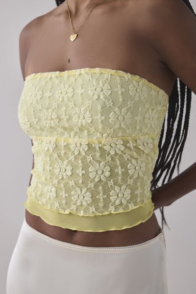 Kimchi Blue Kori Sheer Lace Tube Top
