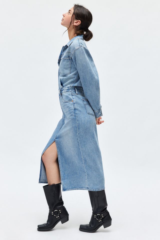 Levi's® Otto Western Denim Midi Dress #3
