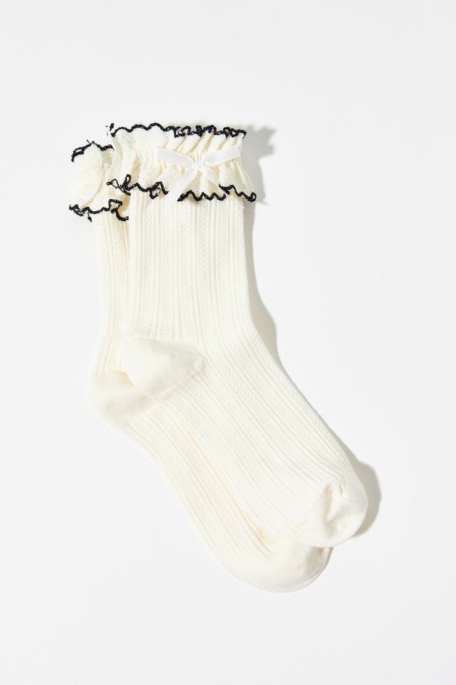 Applique Femme Ruffle Sock #2