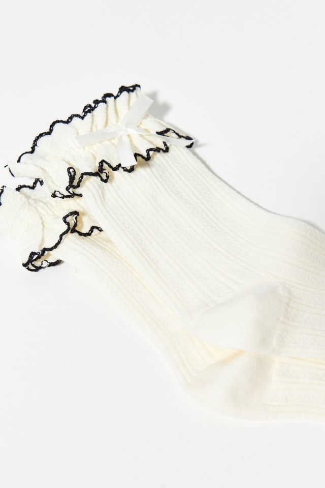 Applique Femme Ruffle Sock #3