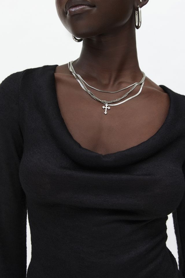 Silence + Noise Isla Cowl Neck Top #2